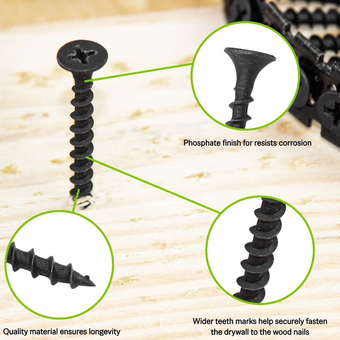 Coarse Thread Screws-Best Types of Wood Screws