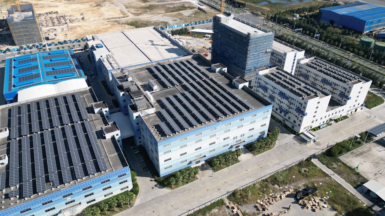 solar flat roof mounting system