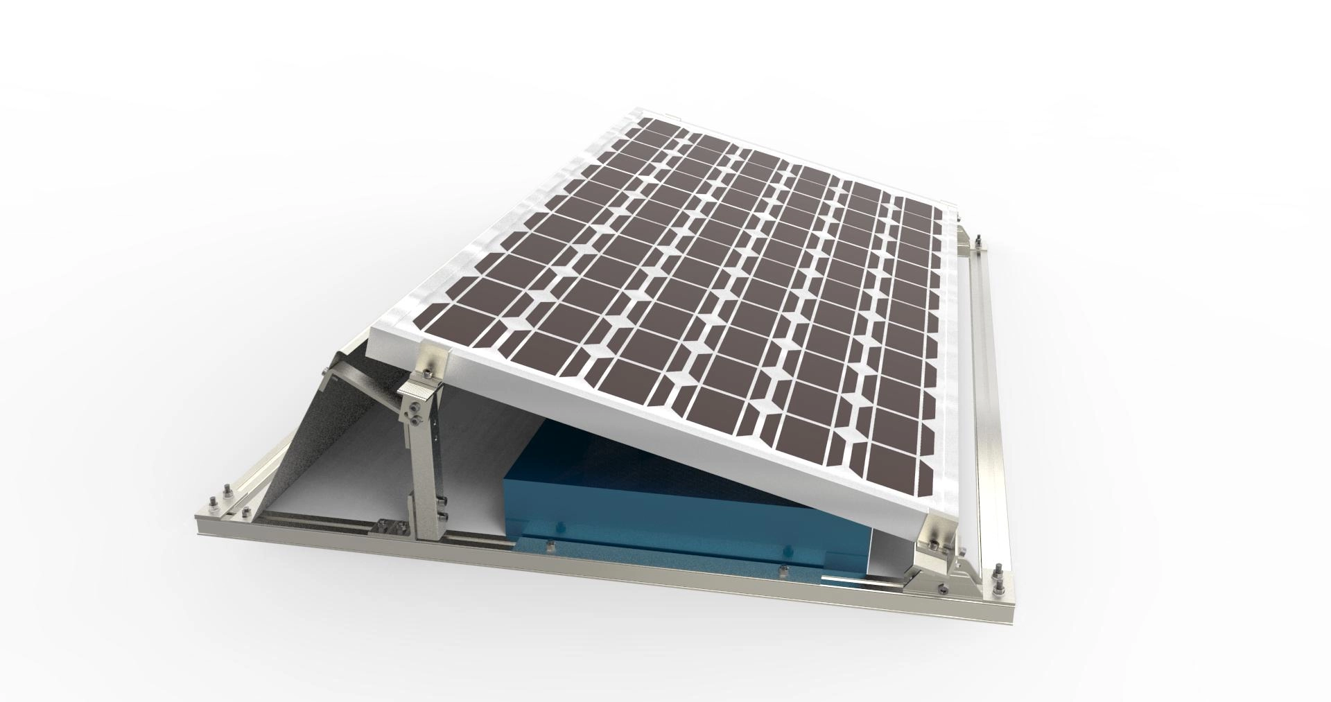 solar flat roof mounting system