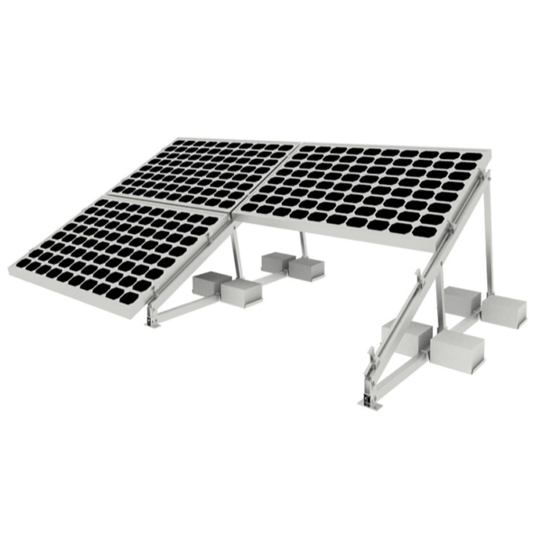 Solar Flat Roof Mounting System Ballasted (Weighted) Type