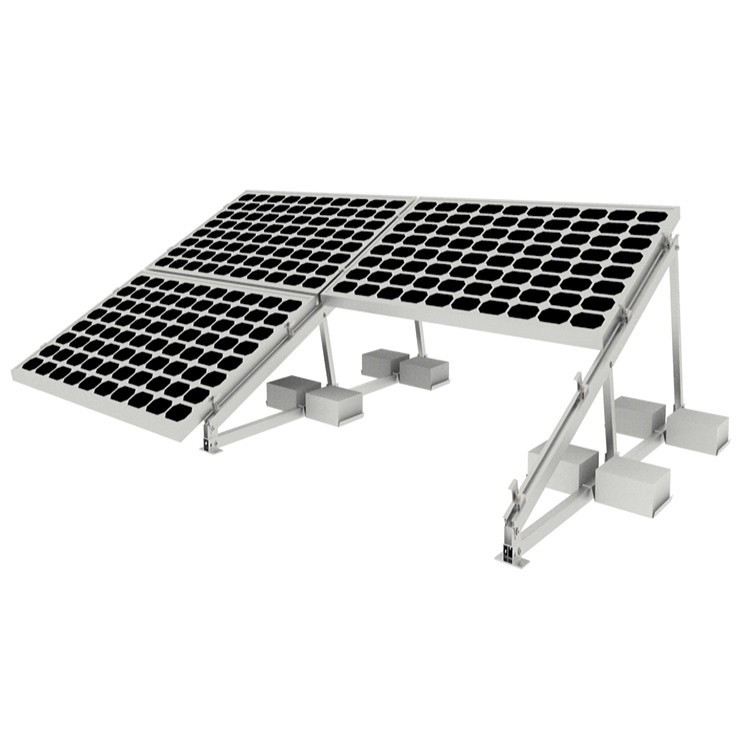 Solar Flat Roof Mounting System Ballasted (Weighted) Type