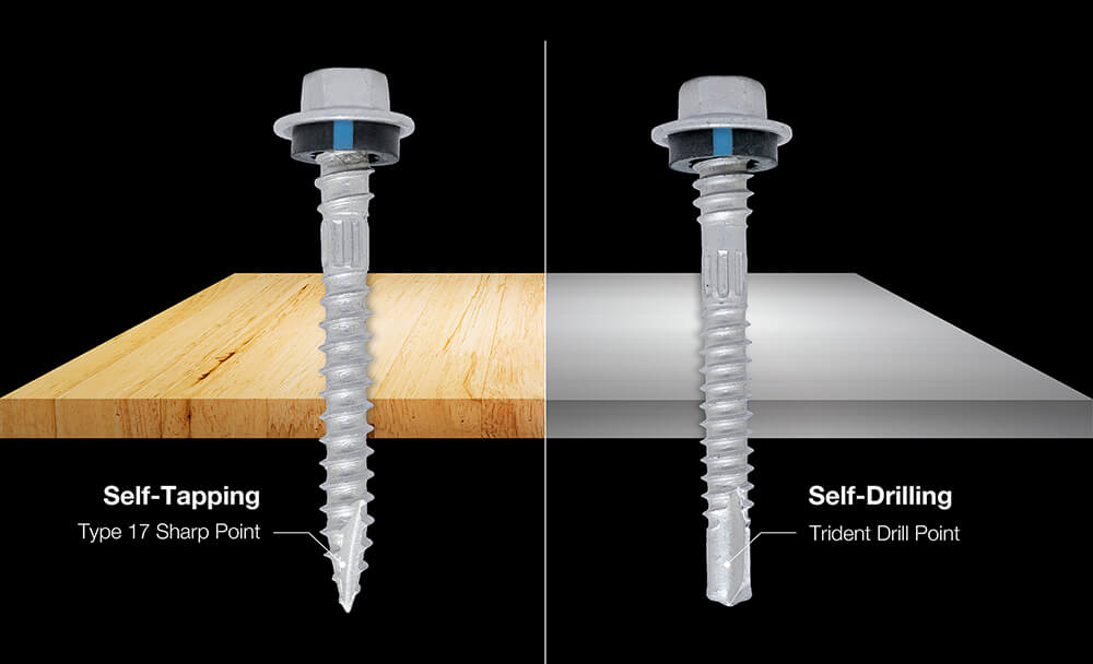 Self-Tapping vs. Self-Drilling Screws