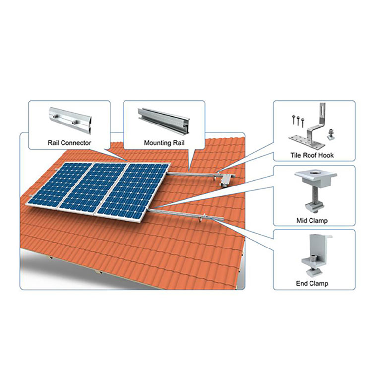 solar tile roof mounting system