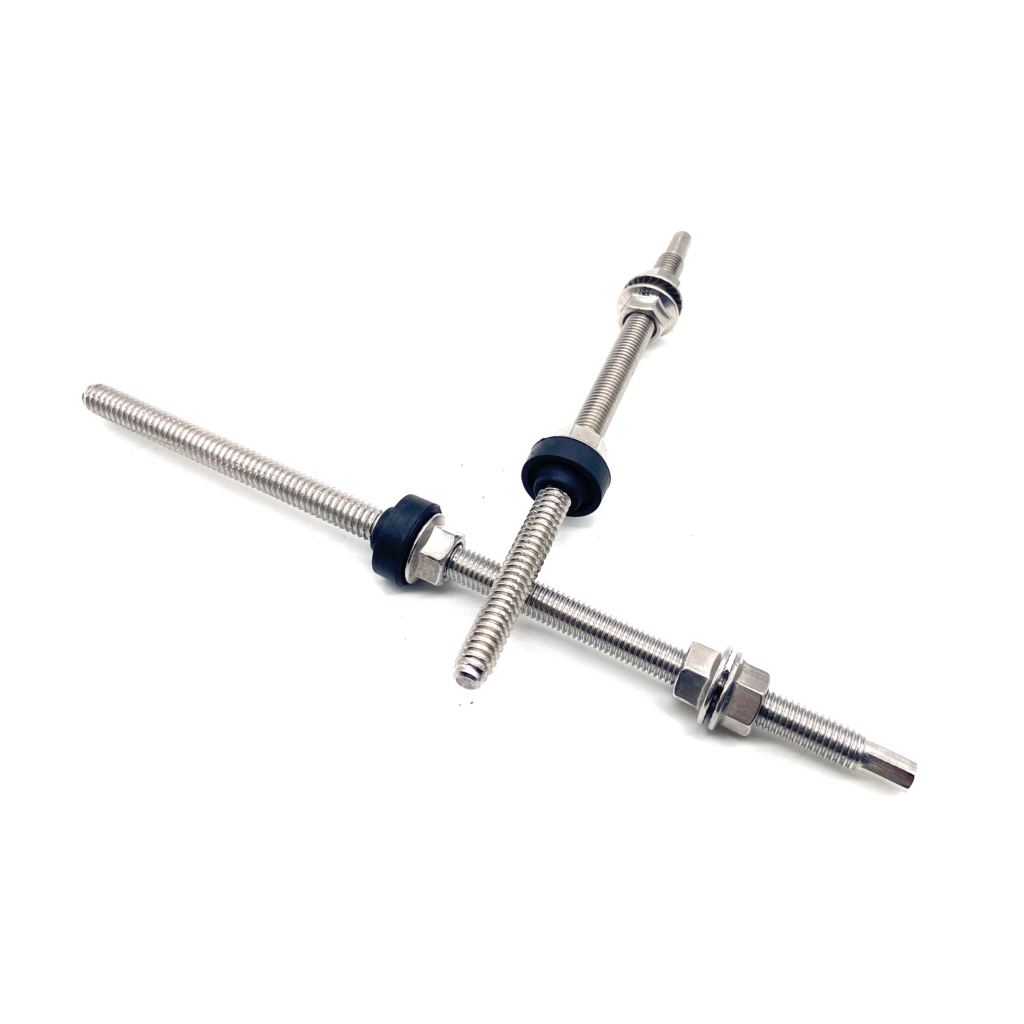 solar hanger bolt(flat point with relief groove)