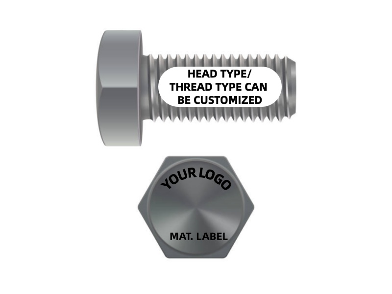 metal hex bolt. vector 3d illustration isolated on white background