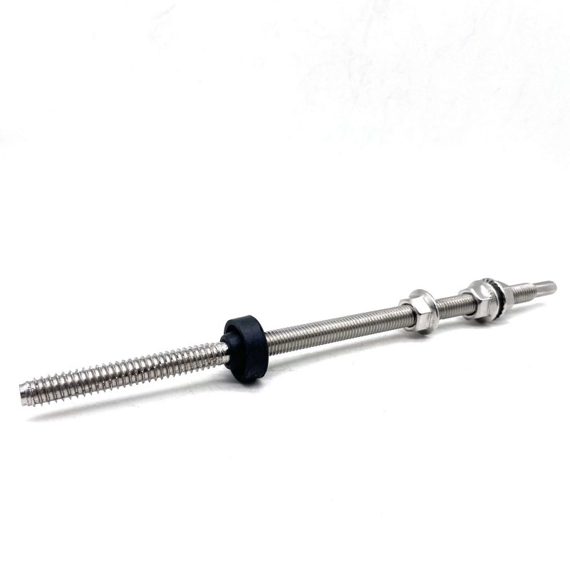 flat end solar hanger bolt with Relief Groove